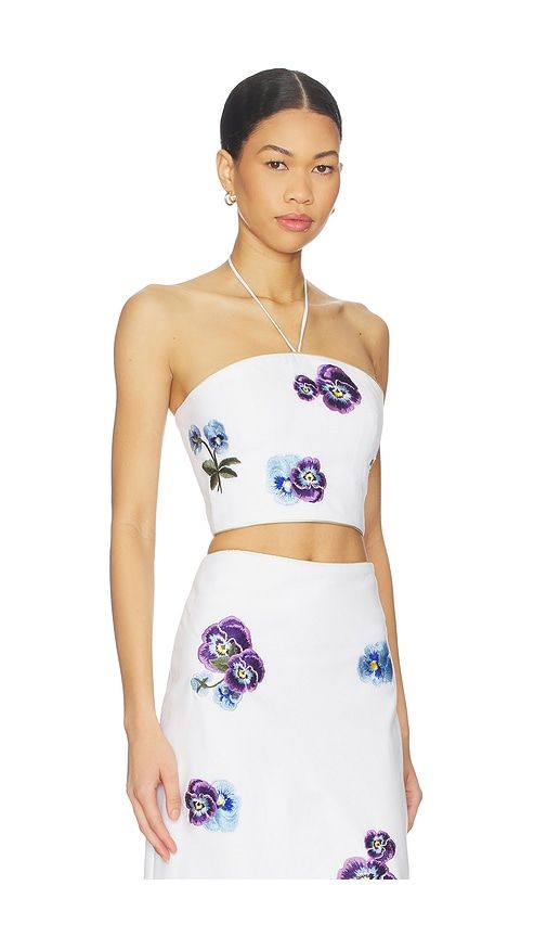 Pansy Bustier in White. - size M/L (also in XS/S) - Rosewater House - Modalova
