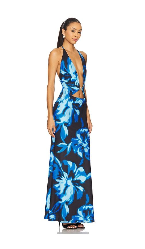 Halston Maxi Dress in Blue,Black. - size L (also in XL) - Runaway The Label - Modalova
