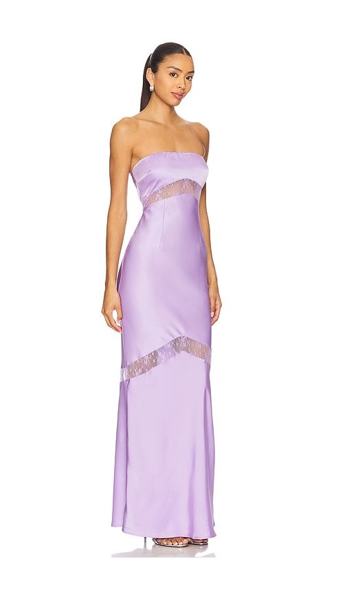 Melrose Strapless Maxi Dress in Purple. - size L (also in XL) - Runaway The Label - Modalova