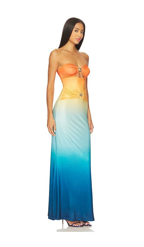 Kleo Maxi Dress in Orange. - size M (also in S, XS) - Runaway The Label - Modalova