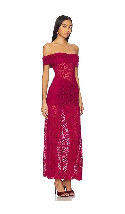 Vaneya Lace Maxi Dress in Red. - size M (also in S, XS) - Runaway The Label - Modalova