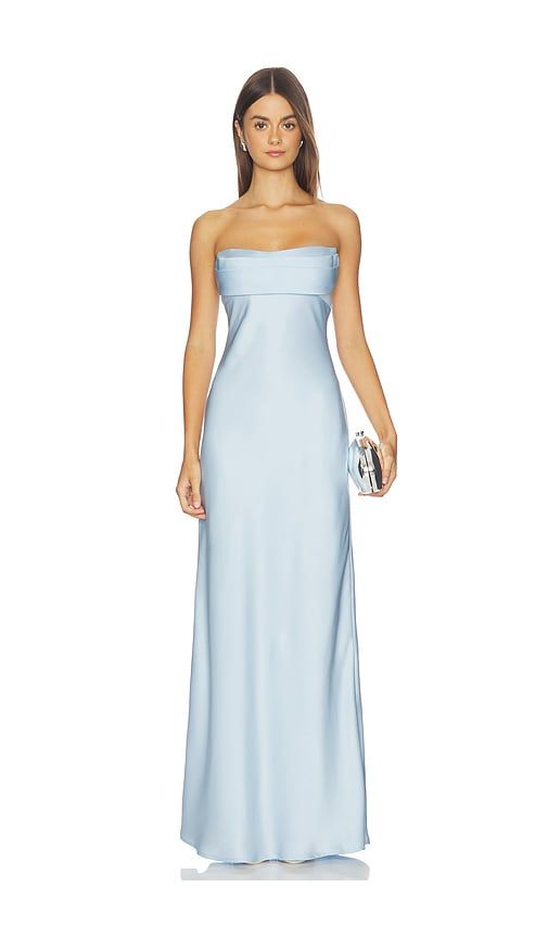 Madeleine Strapless Maxi Dress in Baby Blue. - size L (also in S, XS) - Runaway The Label - Modalova