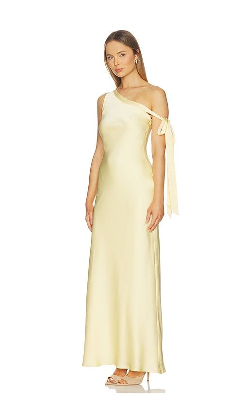 Viola One Shoulder Maxi Dress in Yellow. - size L (also in M, S, XL, XS) - Runaway The Label - Modalova
