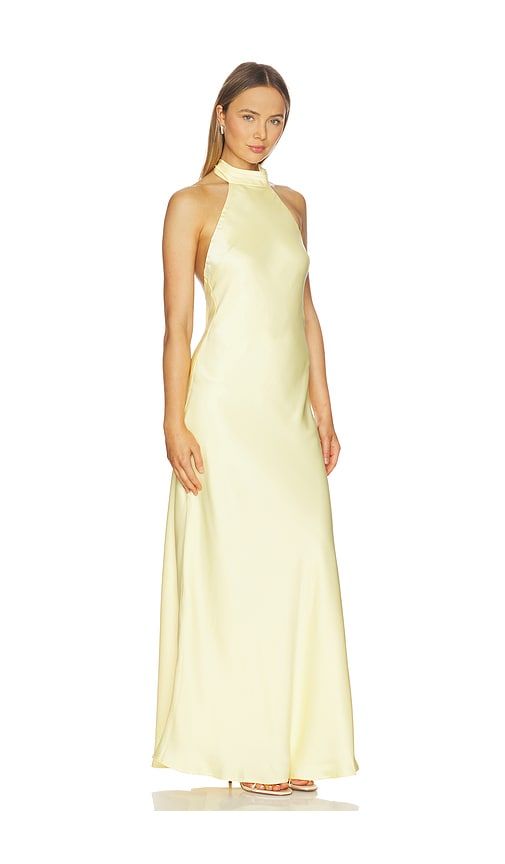 Arabelle High Neck Maxi Dress in Yellow. - size S (also in XS, M, L, XL) - Runaway The Label - Modalova