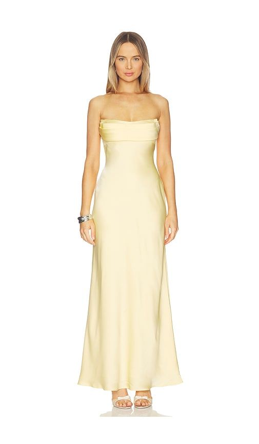 Madeleine Strapless Maxi Dress in Yellow. - size S (also in XS, M, L, XL) - Runaway The Label - Modalova