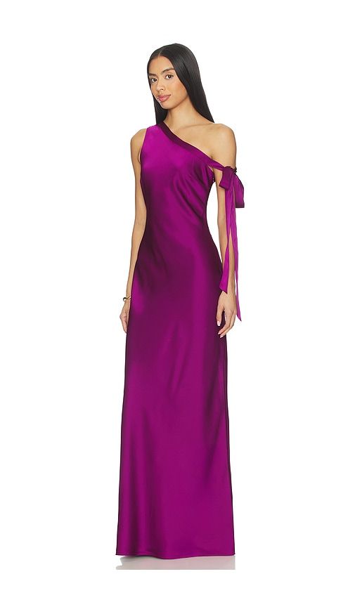 Viola One Shoulder Maxi Dress in Purple. - size M (also in S, XS) - Runaway The Label - Modalova
