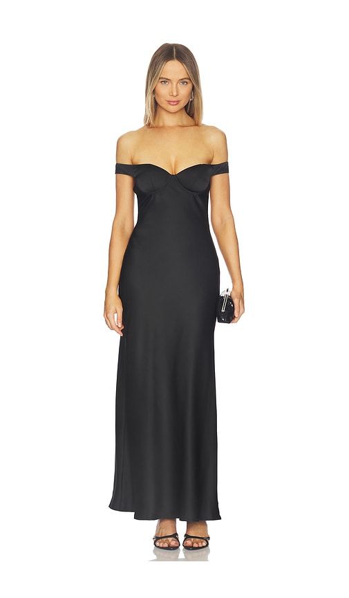 Raphaella Off Shoulder Maxi Dress in Black. - size L (also in M, S, XL, XS) - Runaway The Label - Modalova