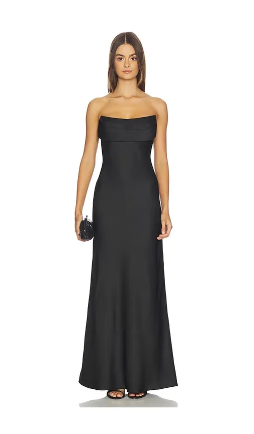 Madeleine Strapless Maxi Dress in Black. - size L (also in M) - Runaway The Label - Modalova