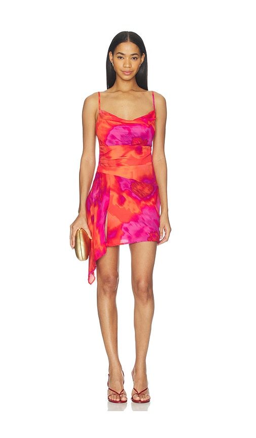 Alora Scoop Neck Mini Dress in Pink, Orange. - size S (also in XS, M) - Runaway The Label - Modalova