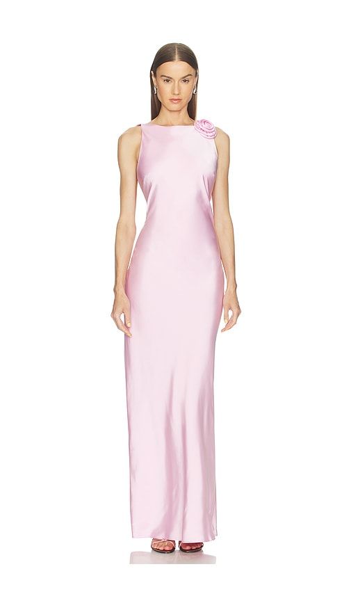 Zurina Low Back Maxi Dress in Pink. - size M (also in XL) - Runaway The Label - Modalova
