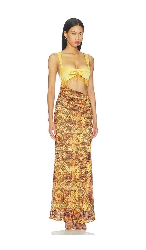 Alizona Cutout Maxi Dress in Multi. - size M (also in XS) - Runaway The Label - Modalova