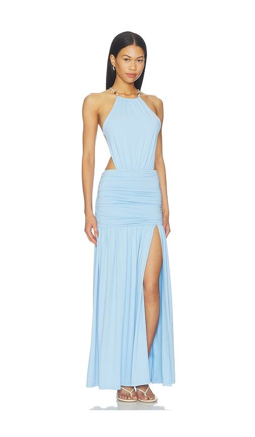 Imelda High Neck Maxi Dress in Baby Blue. - size L (also in M, S, XL) - Runaway The Label - Modalova