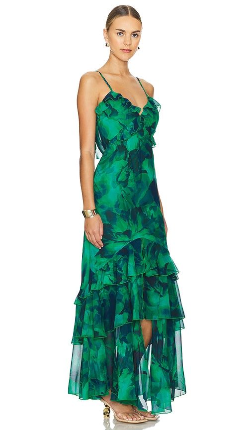 Namari Maxi Dress in Green. - size L (also in M, S) - Runaway The Label - Modalova