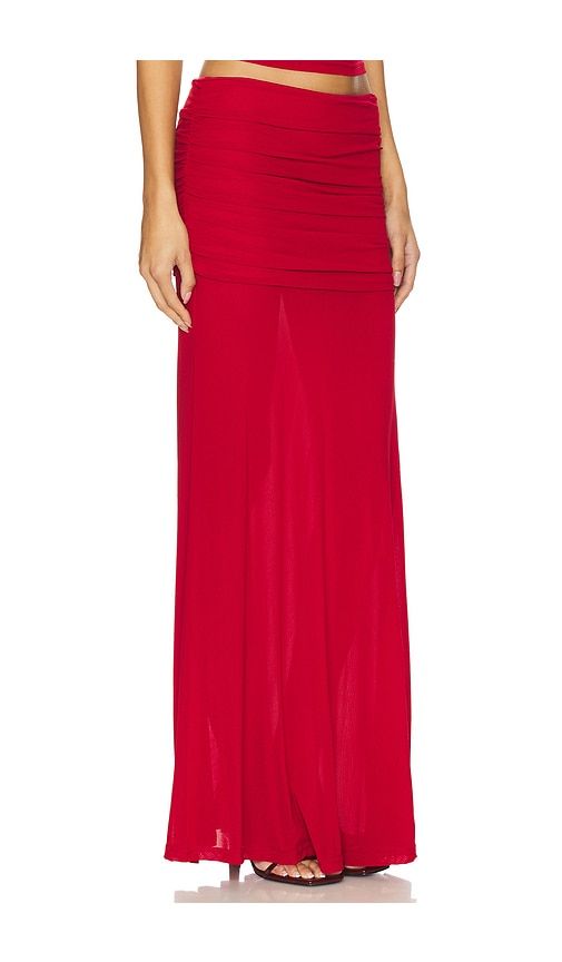 Meila Maxi Skirt in Red. - size L (also in M, S, XL, XS) - Runaway The Label - Modalova