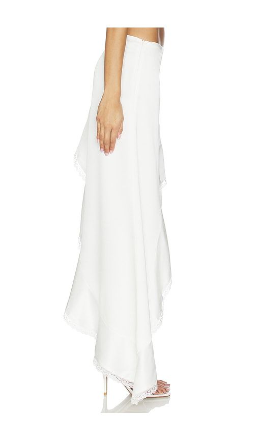 Loana Wavy Hem Maxi Skirt in . - size S (also in XS, M, L, XL) - Runaway The Label - Modalova