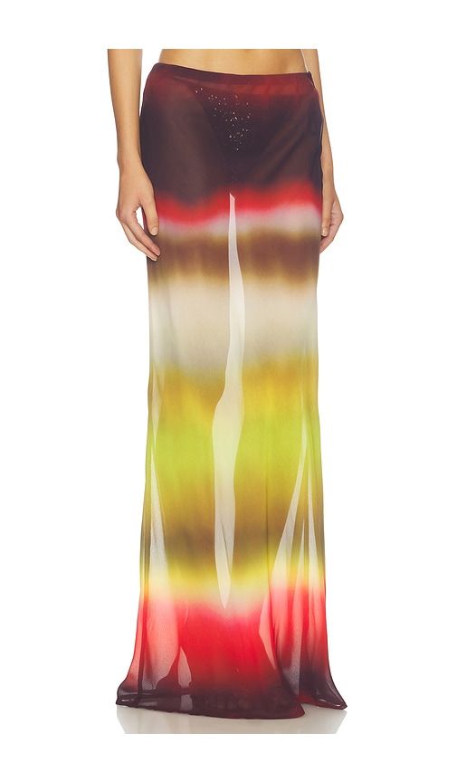 Cyrus Low Waist Sheer Maxi Skirt in Multi. - size L (also in XL) - Runaway The Label - Modalova