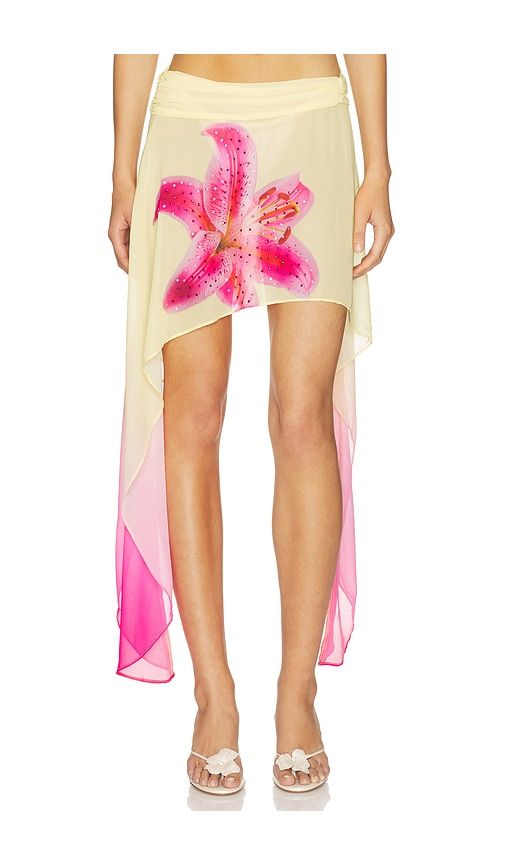 Juliana Flounce Midi Skirt in Multi. - size M (also in XL, XS) - Runaway The Label - Modalova