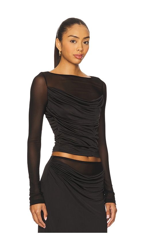 Wilona Sleeved Cowl Top in . - size S (also in XS) - Runaway The Label - Modalova