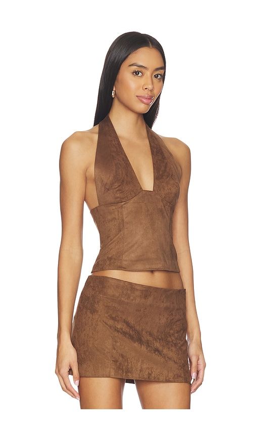 Kitty V-neck Halter Top in . - size L (also in M, S, XL, XS) - Runaway The Label - Modalova