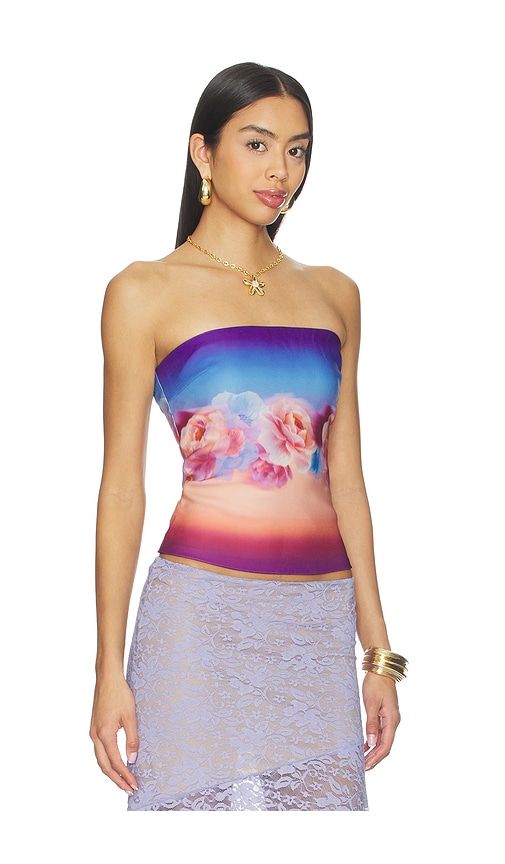 Mahina Bustier in Peach,Blue. - size L (also in M, S, XL, XS) - Runaway The Label - Modalova