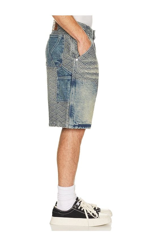 Seigaiha Denim Shorts in . - size 30 (also in 32, 34, 36) - Ryoko Rain - Modalova