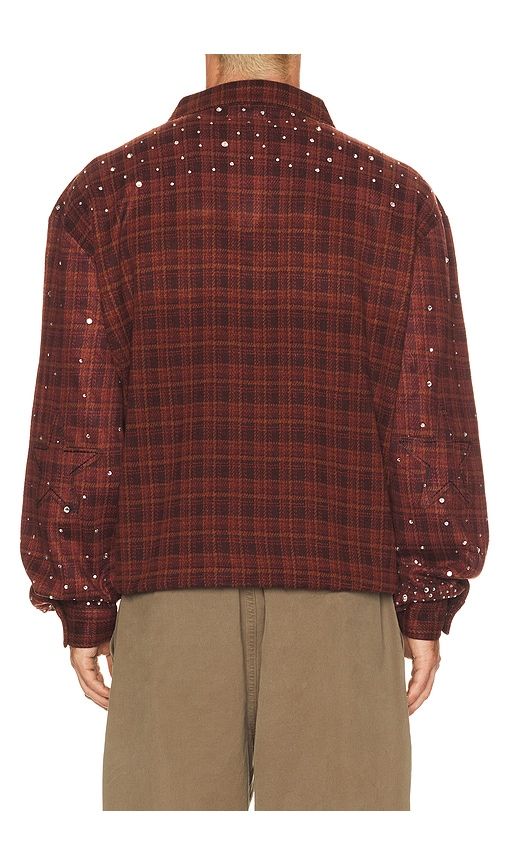 Pullover Rhienstone Flannel in Red. - size L (also in M, S, XL/1X) - Ryoko Rain - Modalova