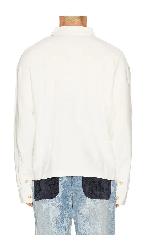 Blurred Butterfly Button Up Shirt in . - size L (also in M, S, XL/1X) - Ryoko Rain - Modalova