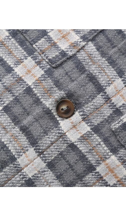 Kids Pocketed Flannel Shirt in Grey. - size 12-18M (also in 18-24M, 2-3yr, 4-5yr) - Rylee + Cru - Modalova