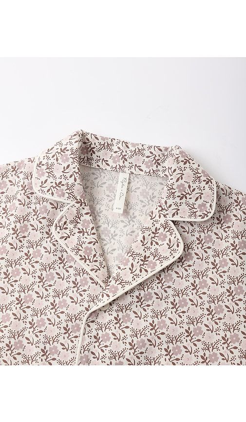 Kids Woven Pajama Set in Neutral. - size 2-3yr (also in 4-5yr) - Rylee + Cru - Modalova