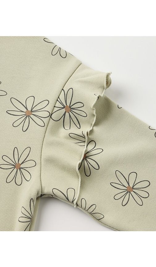 Kids Ruffle Sweatshirt in Green. - size 2-3yr (also in 4-5yr) - Rylee + Cru - Modalova