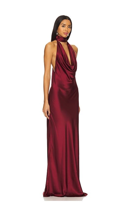 X REVOLVE Amelia Gown in Burgundy. - size L (also in S, XS) - Stone Cold Fox - Modalova