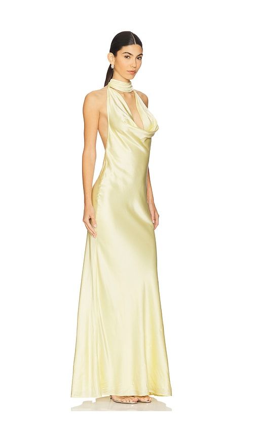 X REVOLVE Amelia Gown in Lemon. - size L (also in M, S, XL) - Stone Cold Fox - Modalova