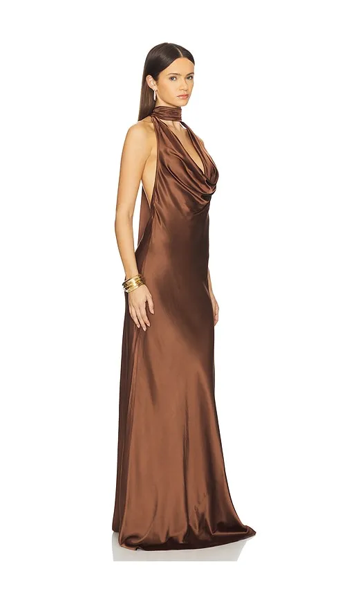 X REVOLVE Amelia Gown in Brown. - size M (also in S, XS, XXS) - Stone Cold Fox - Modalova