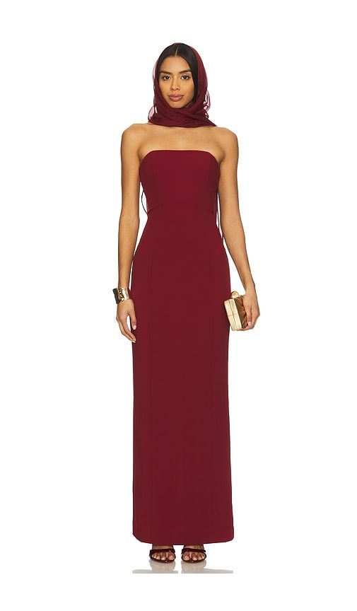 X REVOLVE Bryce Gown in Wine. - size L (also in M, S, XL, XS, XXS) - Stone Cold Fox - Modalova
