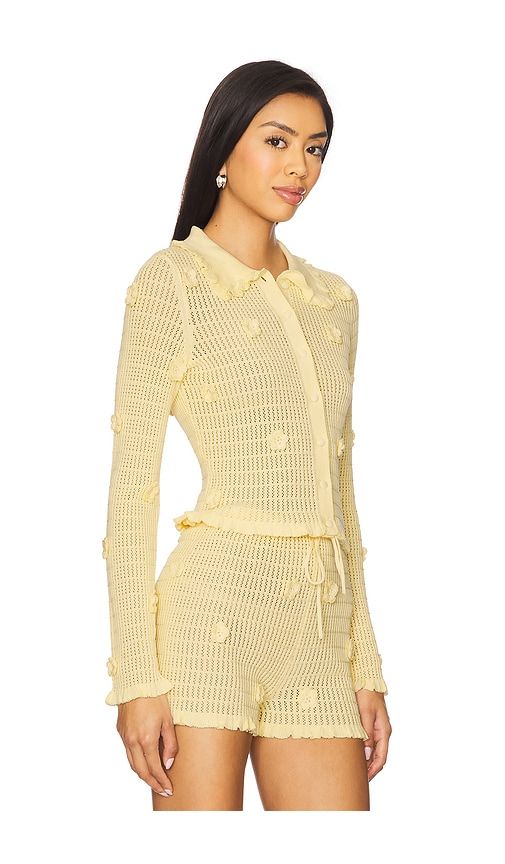 X REVOLVE Allayia Floral Cardigan in Yellow. - size M (also in S, XS, XXS) - Stone Cold Fox - Modalova