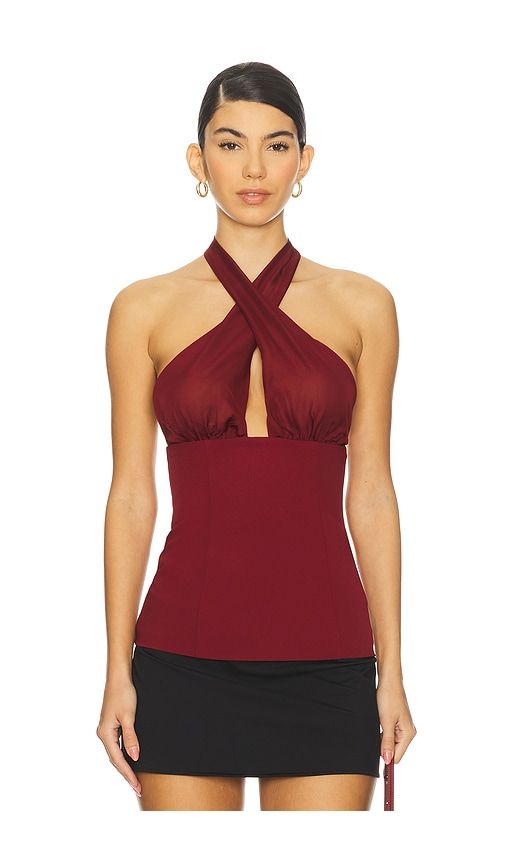 X REVOLVE Bryce Top in Wine. - size L (also in M, S) - Stone Cold Fox - Modalova