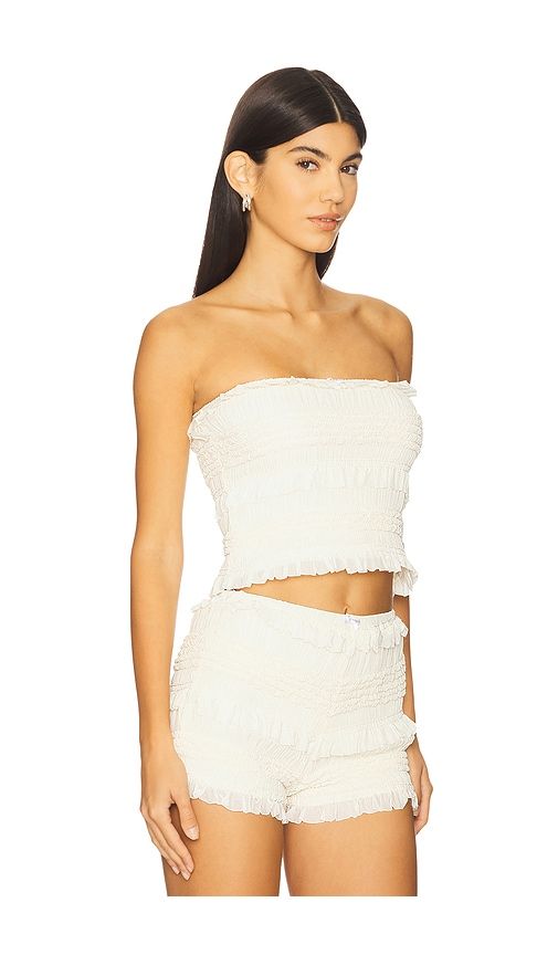 X REVOLVE Smocked Faye Top in . - size L (also in XL, XXS) - Stone Cold Fox - Modalova