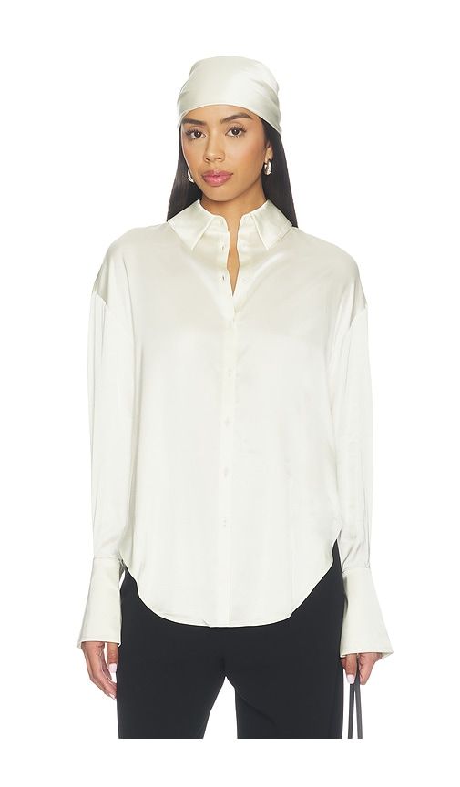 X REVOLVE Selene Shirt in . - size L (also in M, S, XL, XS, XXS) - Stone Cold Fox - Modalova