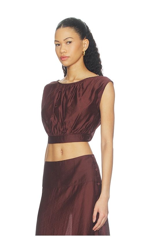 X REVOLVE Avalon Top in Chocolate. - size L (also in M, S, XL, XS, XXS) - Stone Cold Fox - Modalova