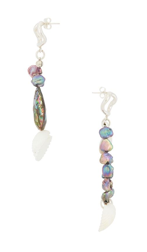 Bomba #6 Earrings in Metallic Silver - Studio Conchita - Modalova