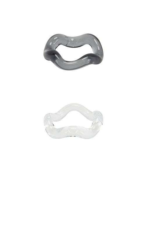 Onda Glass Set Of 2 Rings in . Taglia 5. Also in 6, 7, 8 - Studio Conchita - Modalova