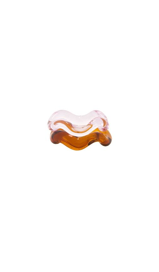 Onda Glass Set Of 2 Rings in . Taglia 6. Also in 7, 8 - Studio Conchita - Modalova