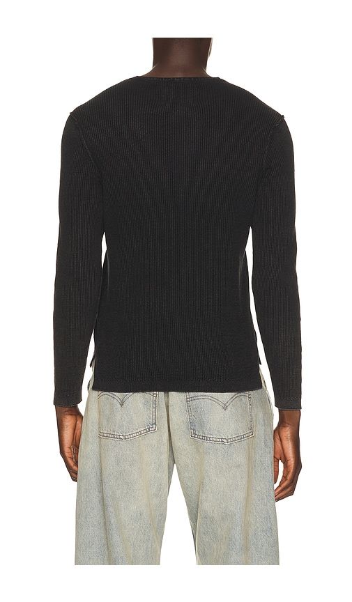 Stonewashed Henley Sweater in . - size S (also in M, L, XL/1X, XXL/2X) - Schott - Modalova