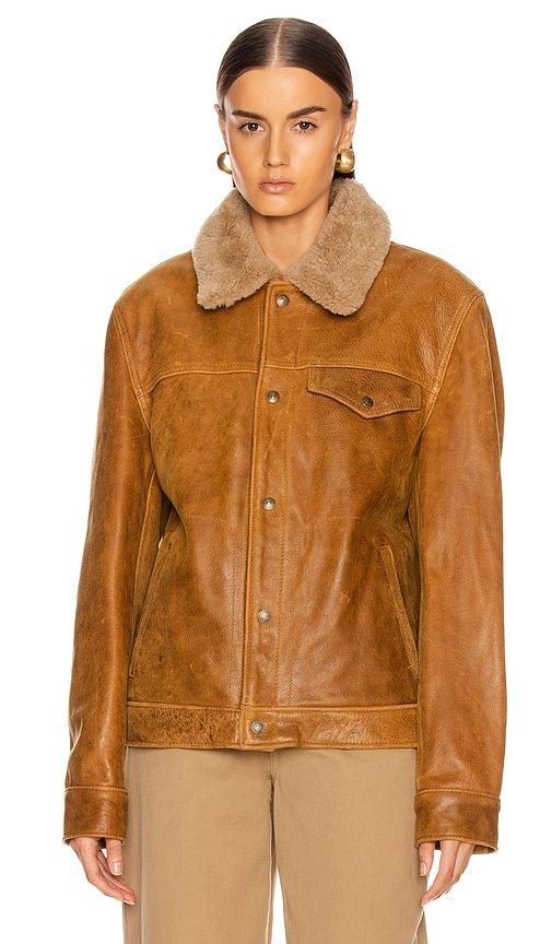 Waxy Vintage Buffalo Trucker in Brown. - size L (also in M, S, XL, XXL) - Schott - Modalova