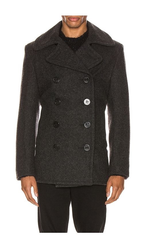 Slim Fit Peacoat in Grey. - size M (also in S, XL/1X) - Schott - Modalova