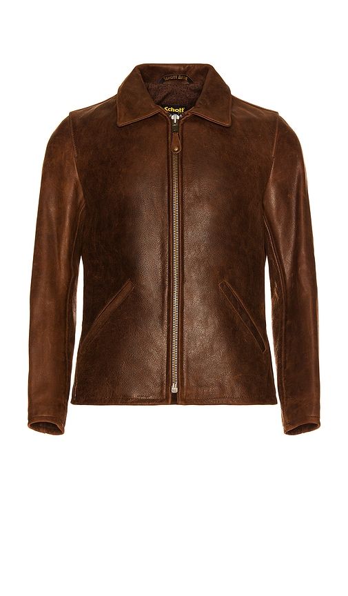 Waxy Buffalo Leather Sunset Jacket in . - size L (also in M, XL) - Schott - Modalova