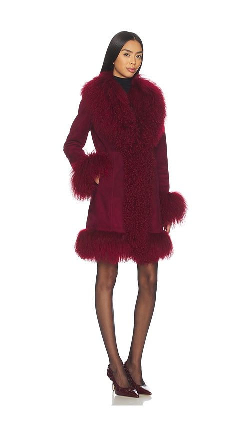 Dorothy Suede Midi Coat in . - size S (also in M, L) - Susanna Chow - Modalova