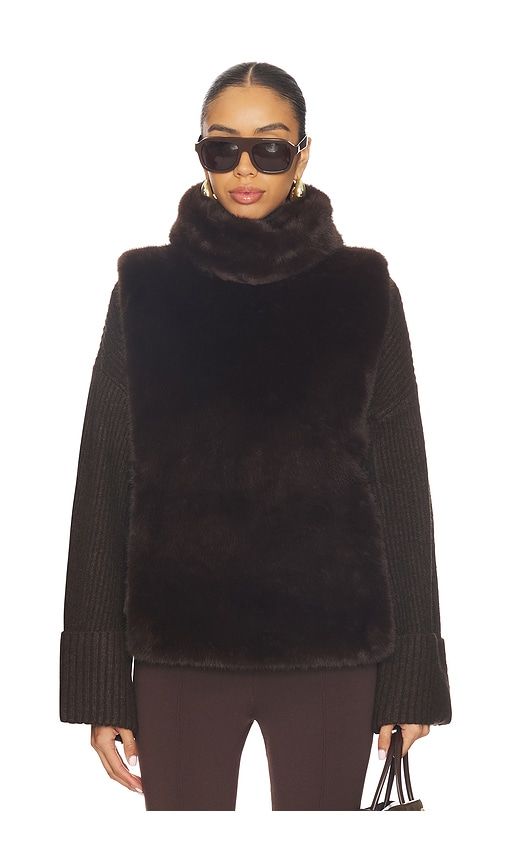 Laurelle Faux Fur Vest in . - size L (also in M, S) - Susanna Chow - Modalova