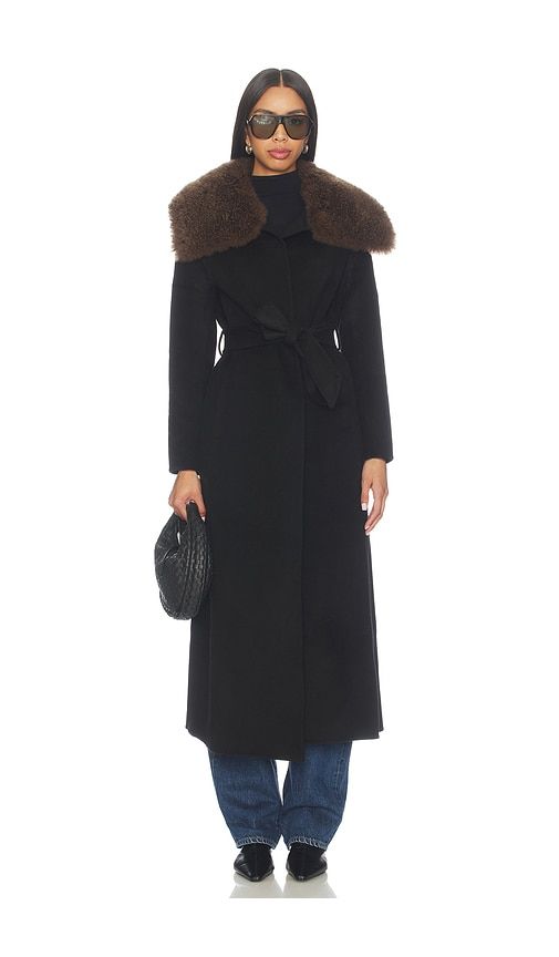 X REVOLVE Sloane Cashmere Shearling Coat in . - size L (also in M) - Susanna Chow - Modalova