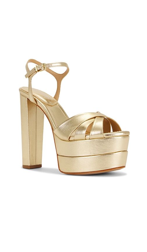 Keefa High Platform in Metallic Gold. - size 10 (also in 8.5, 9.5) - Schutz - Modalova